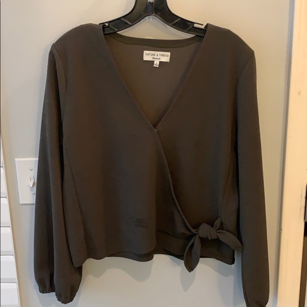 Madewell Texture and Thread Wrap Top
